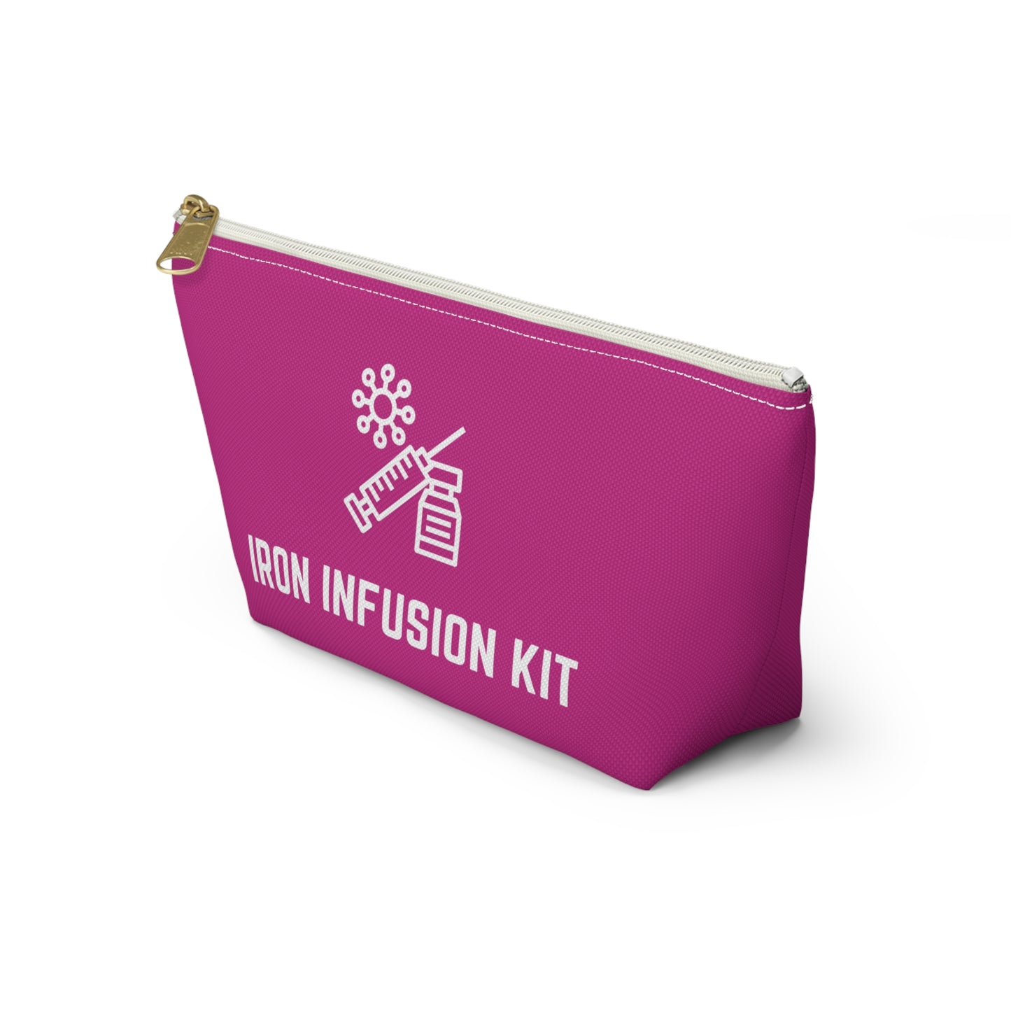 Personalized Iron Infusion Kit Pouch for Medical Essentials Storage Bag for IV Supplies Travel Organizer for Health and Wellness
