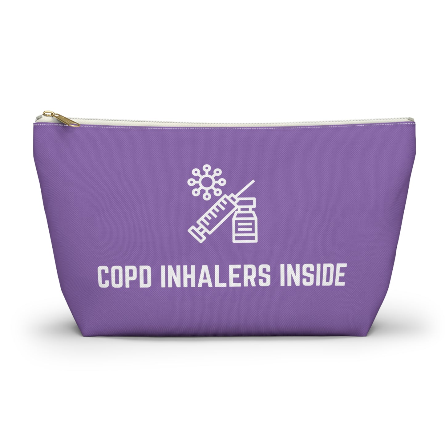 Personalized COPD Inhalers Inside Pouch for Medication Storage Travel Organizer for COPD Relief and Respiratory Health Essentials