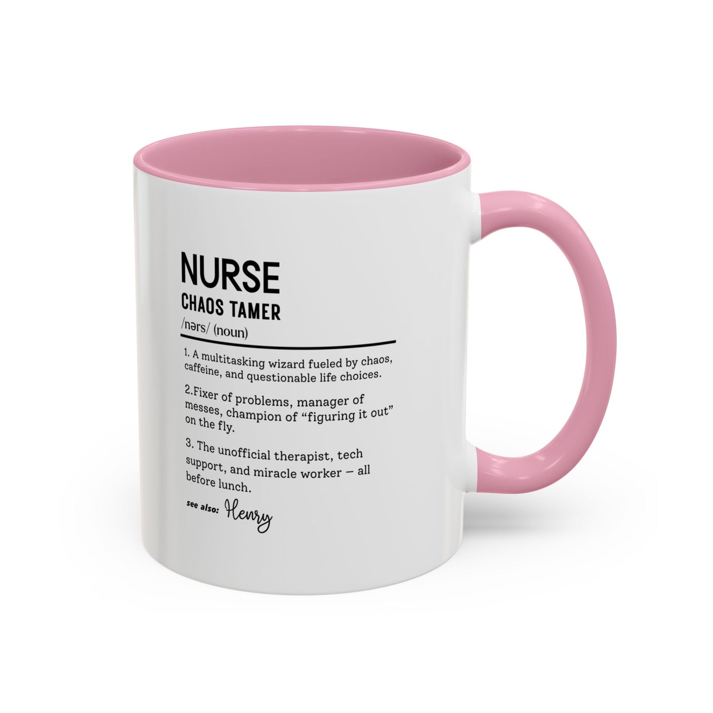 Funny Nurse Mug, Custom Nurse Definition Gift, Personalized Coffee Cup for RN, ICU Nurse Gift, Nursing School Humor