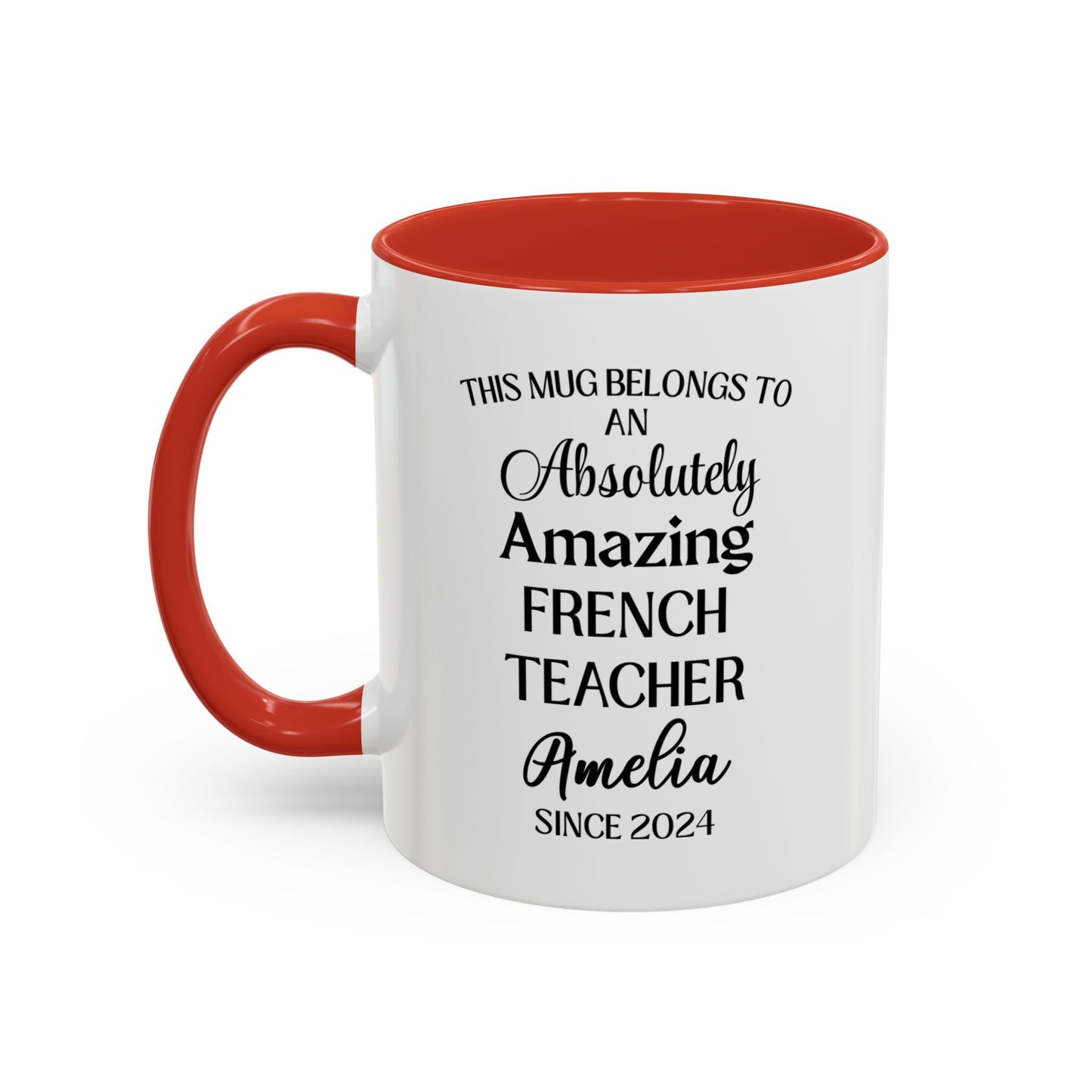 Custom French Teacher Mug, Funny Language Instructor Gift, Personalized French Mug, Francophile Gift, Appreciation Cup