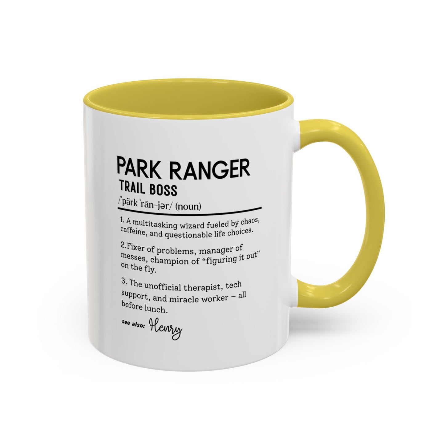 Custom Park Ranger Mug, Funny Nature Gift, Ranger Definition Mug, Personalized Hiking Mug, Colorful Mugs (11oz, 15oz), Forest Lover Cup