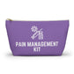 Personalized Pain Management Kit Pouch for Chronic Pain Relief Essentials Travel Organizer for Medications and Daily Supplies