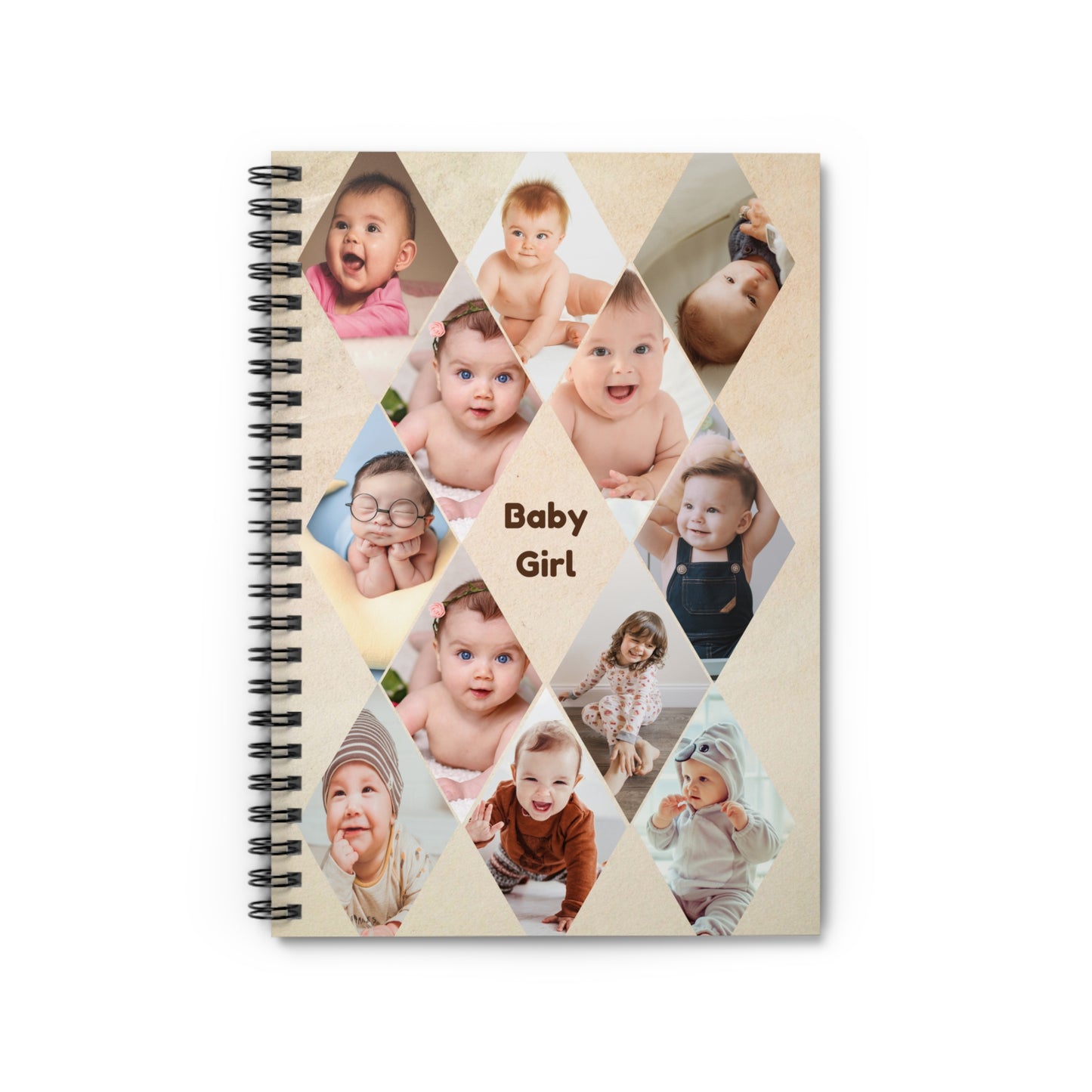 Personalized Baby Photos Journal Book, Custom Baby Memory Notebook, Photo Keepsake for Newborn, Baby Shower Gift, Name Baby Scrapbook