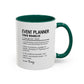 Custom Event Planner Mug, Funny Organizer Gift, Planner Dictionary Mug, Personalized Party Mug, Colorful Mugs (11oz, 15oz)
