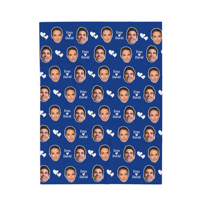 Personalized Face Blanket, Custom Photo Blanket, Faces on Blanket, Gift for Family, Custom Image Blanket, Graduation Gift, Cozy Throw