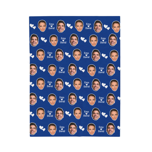 Personalized Face Blanket, Custom Photo Blanket, Faces on Blanket, Gift for Family, Custom Image Blanket, Graduation Gift, Cozy Throw