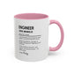 Custom Engineer Mug, Funny Engineering Definition Gift, STEM Coffee Cup, Personalized Tech Gift, Problem Solver Mug, Nerdy Office Cup