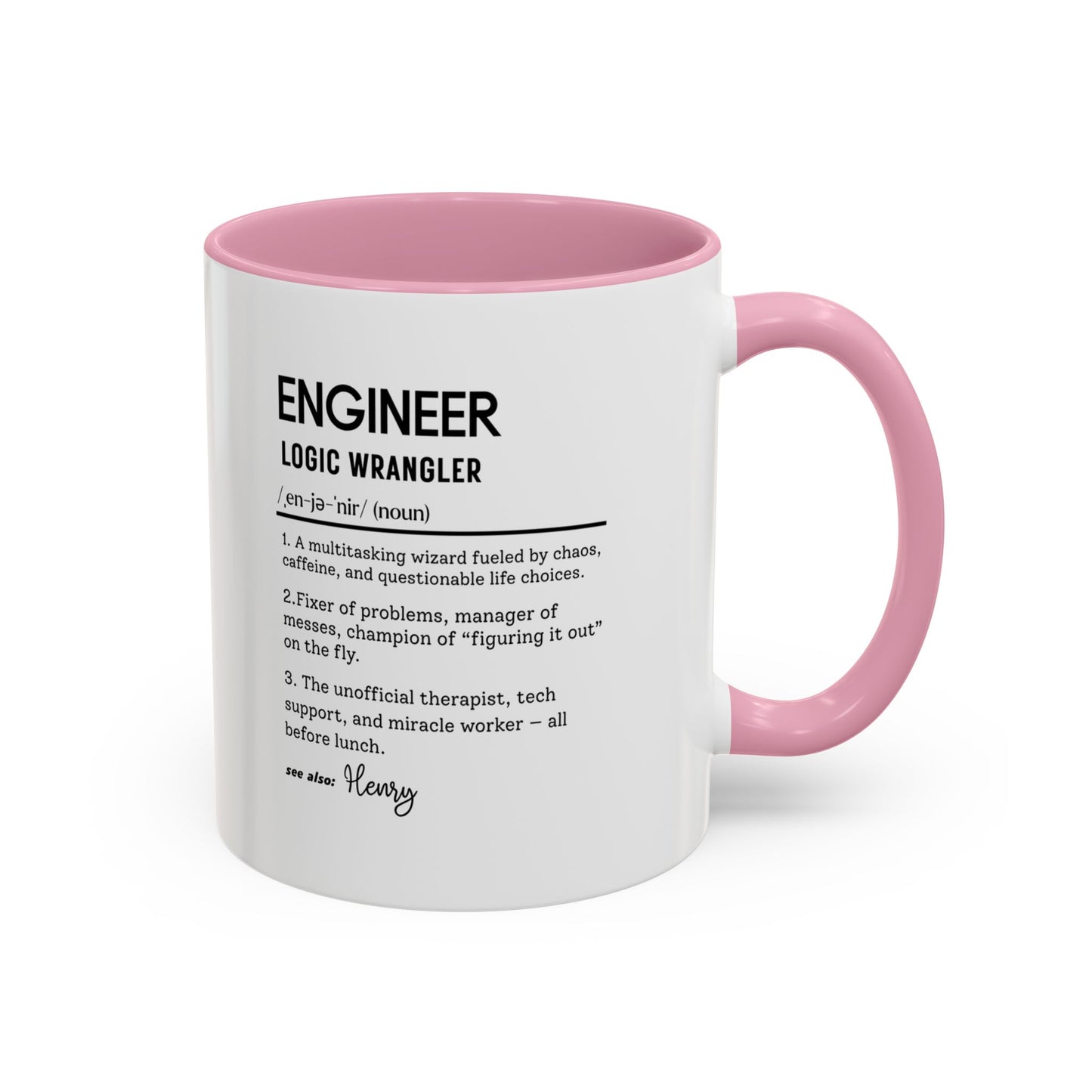 Custom Engineer Mug, Funny Engineering Definition Gift, STEM Coffee Cup, Personalized Tech Gift, Problem Solver Mug, Nerdy Office Cup