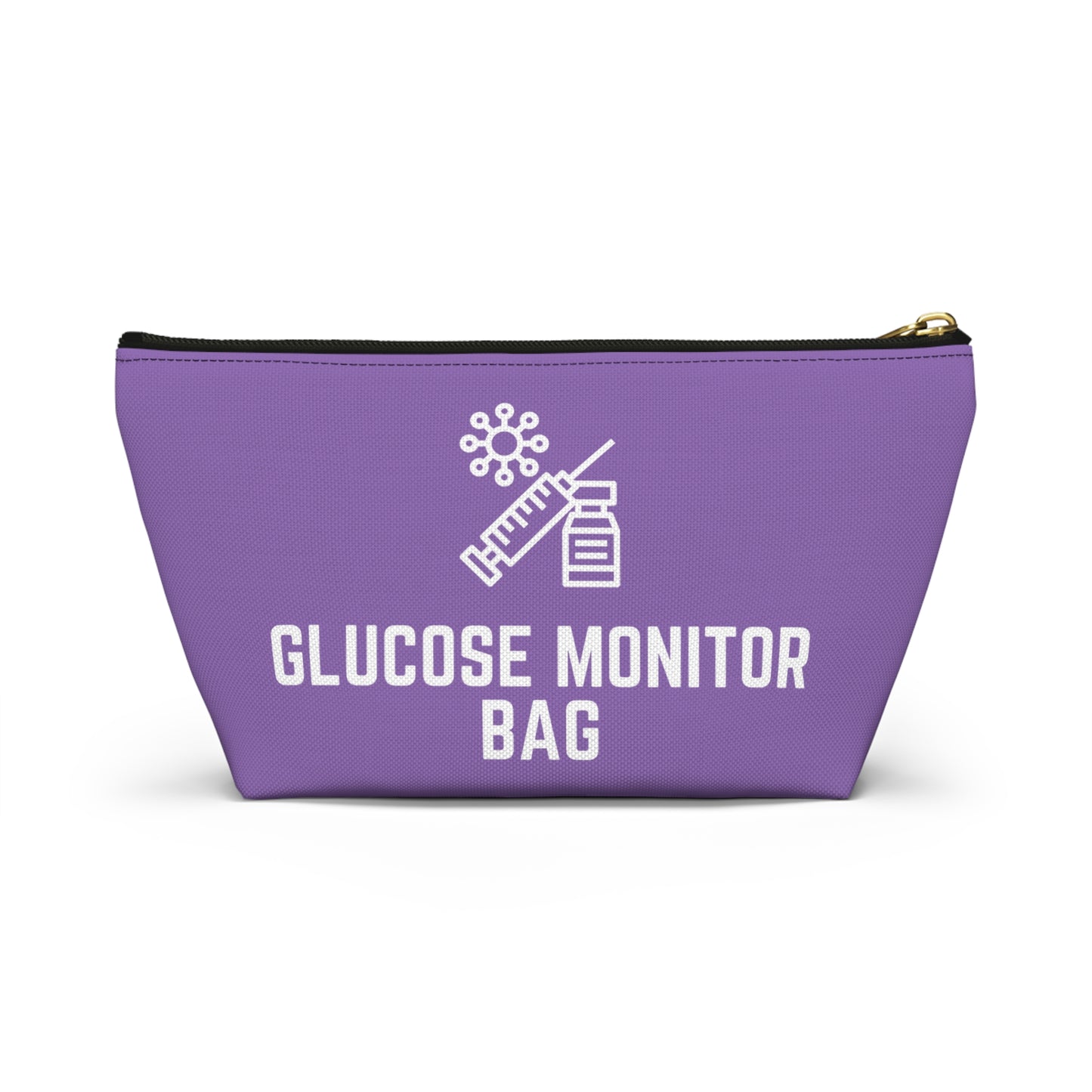 Personalized Glucose Monitor Bag for Diabetes Testing Kit Storage Travel Organizer for Glucometer Strips Lancets and Supplies