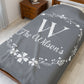 Custom Family Name Blanket, Last Name Blanket, Initials Blanket, Wedding Gift, Anniversary Gift, Housewarming Gift, Gift for Family