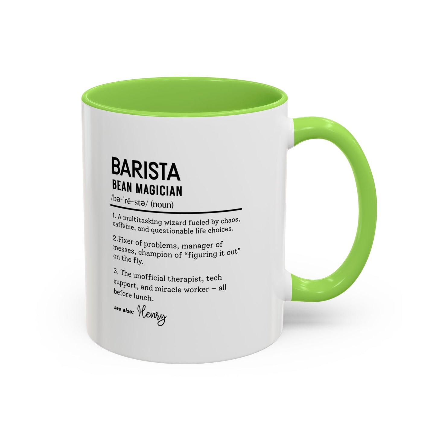 Funny Barista Mug, Bean Magician Gift, Coffee Shop Worker Mug, Espresso Lover Cup, Personalized Cafe Mug, Latte Artist Gift