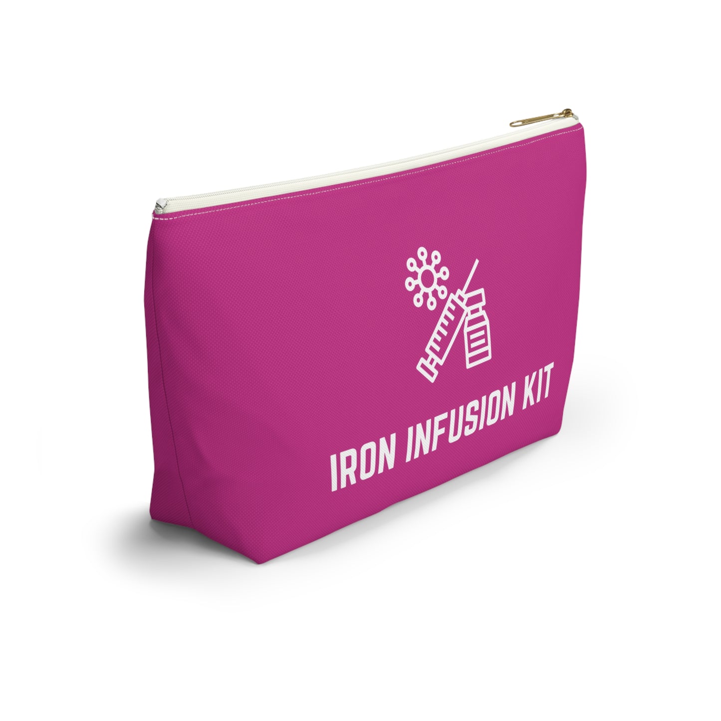 Personalized Iron Infusion Kit Pouch for Medical Essentials Storage Bag for IV Supplies Travel Organizer for Health and Wellness