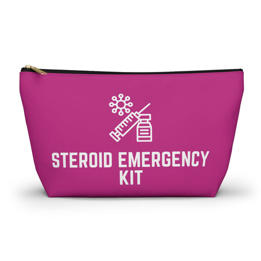 Personalized Steroid Emergency Kit Pouch for Medication Storage Travel Organizer for Quick Access to Steroid Meds and Essentials