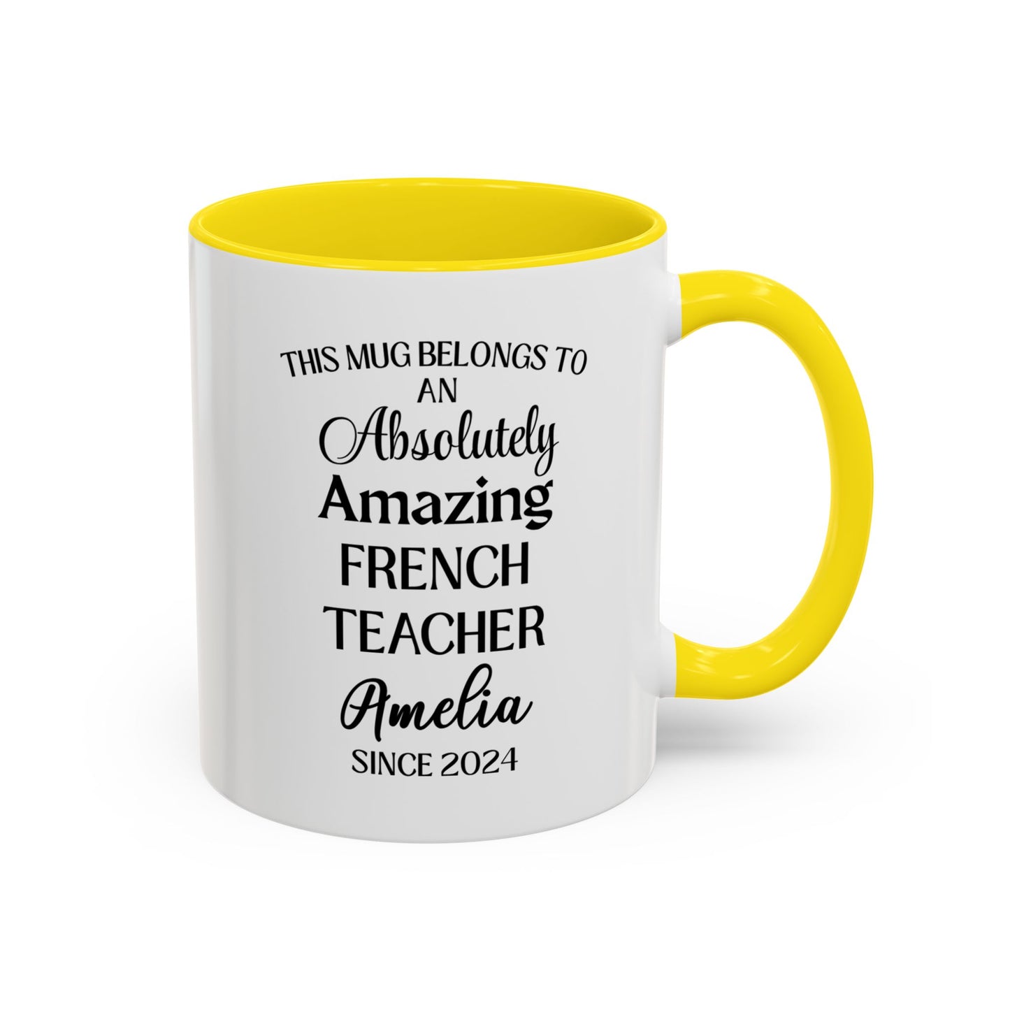 Custom French Teacher Mug, Funny Language Instructor Gift, Personalized French Mug, Francophile Gift, Appreciation Cup
