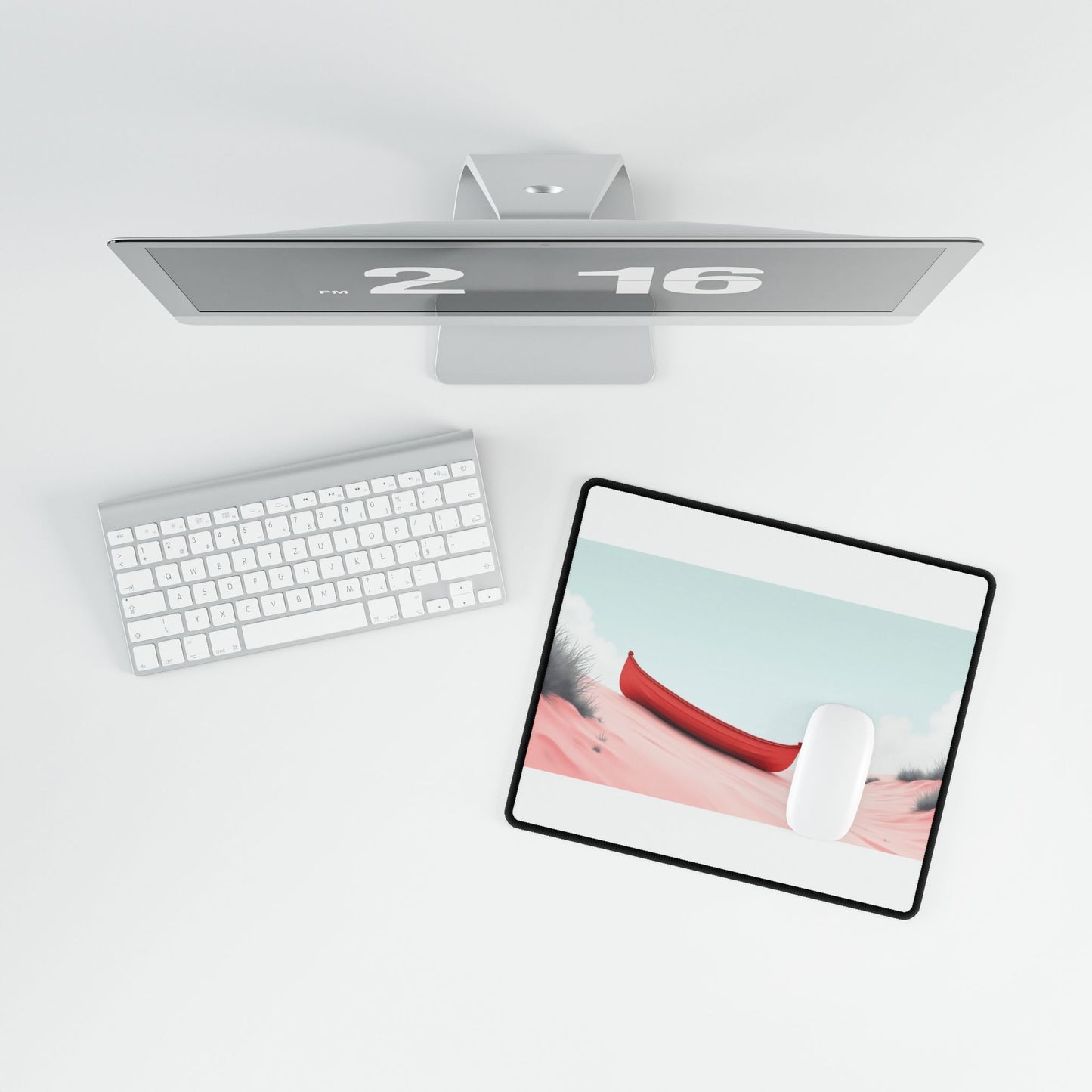 Serene Landscape Desk Mat - Coastal Vibe Workspace Accessory, Home Office Decor, Gaming Mat, Beach Theme Mat, Unique Gift Idea