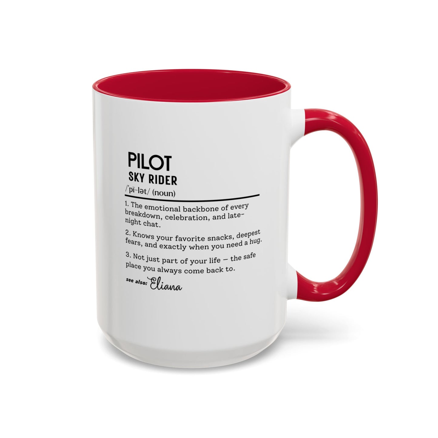 Aviation Pilot Dictionary Mug, Funny Sky Rider Gift, Personalized Coffee Cup, Colorful Mugs (11oz, 15oz), Aviation Gifts for Pilots,