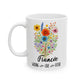 Fiancee Mug 11oz 15oz Custom Coffee Cup Engagement Gift for Her Future Bride Present Personalized Ceramic Mug for Wedding or Proposal