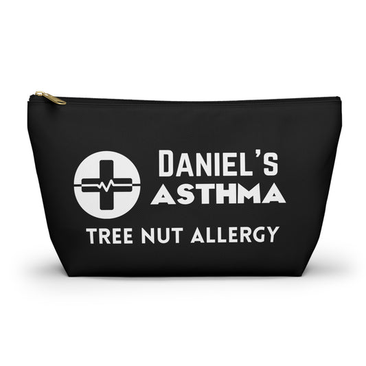 Personalized Asthma and Tree Nut Allergy Meds Pouch for Daniel Emergency Inhalers EpiPens Allergy Kit Travel Organizer