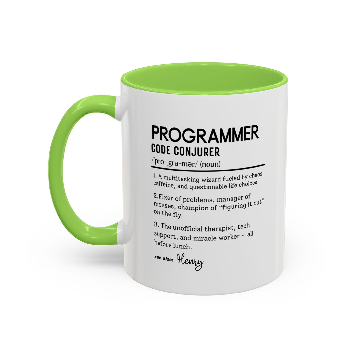 Custom Programmer Mug, Code Conjurer Dictionary Mug, Funny Software Developer Gift, Tech Coffee Cup, Colorful Mugs 11oz 15oz