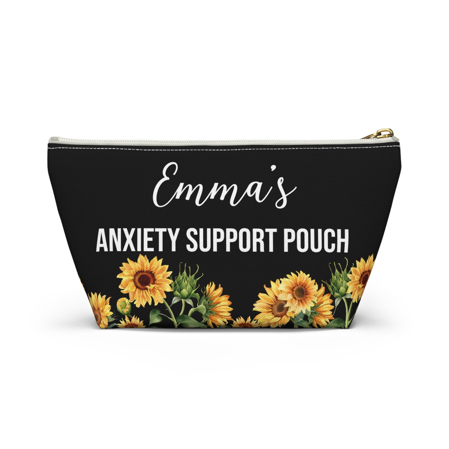 Personalized Anxiety Support Pouch for  Mental Health Essentials Bag Stress Relief Organizer for Daily Use Travel or School