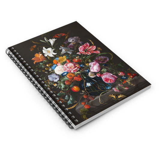 Personalized Flower Journal Book, Custom Floral Notebook with Name, Gift for Her, Cute Writing Journal, Garden Lover Gift, Memory Book