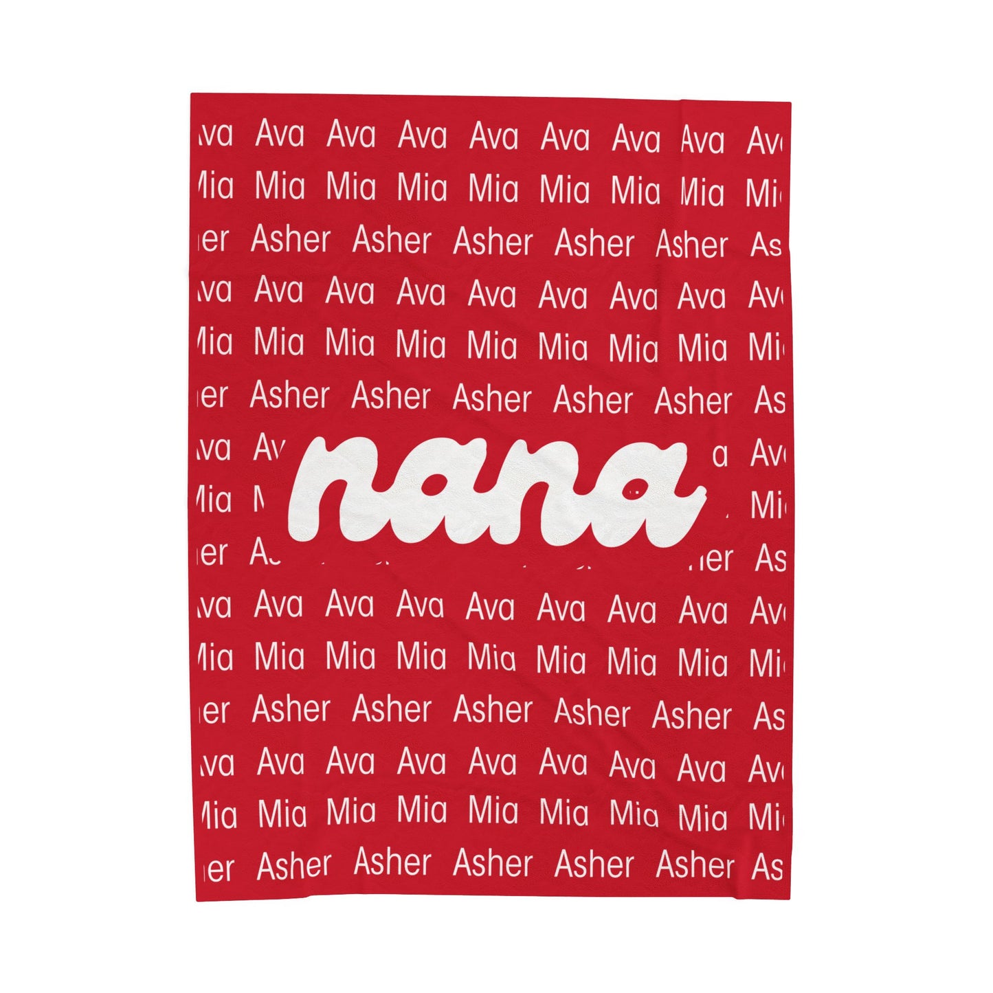 Personalized Nana Blanket, Custom Name Blanket, Gift for Nana, Grandma Gift, Cozy Throw Blanket, Birthday Gift, Mothers Day Gift