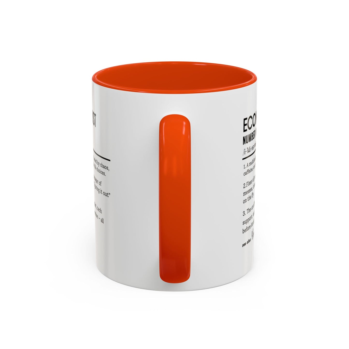 Funny Economist Mug, Number Ninja Dictionary Mug, Custom Coffee Cup for Finance Pros, Gift for Economists, Colorful Mugs (11oz, 15oz)