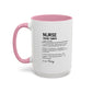 Funny Nurse Mug, Custom Nurse Definition Gift, Personalized Coffee Cup for RN, ICU Nurse Gift, Nursing School Humor