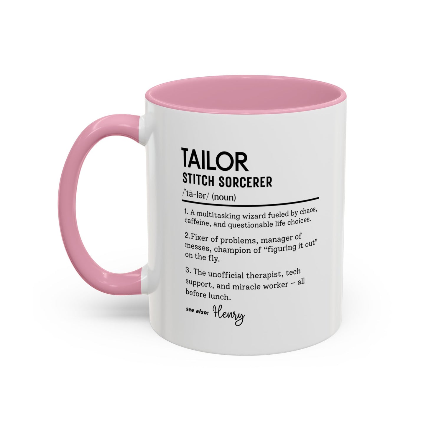 Tailor Mug, Stitch Sorcerer Gift, Sewing Lover Coffee Mug, Seamstress Appreciation Gift, Colorful Mugs (11oz, 15oz)