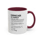 Dispatcher Dictionary Mug, Funny Call Wrangler Coffee Cup, Personalized Gift for Dispatch Pros, Colorful Mugs 11oz 15oz