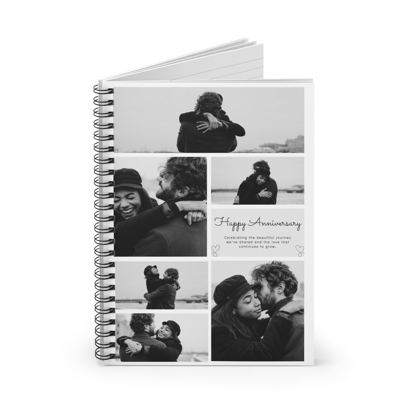 Personalized Anniversary Journal Book, Custom Couples Memory Notebook, Gift for Husband, Wife, Love Story Book, Romantic Gift, Name Diary