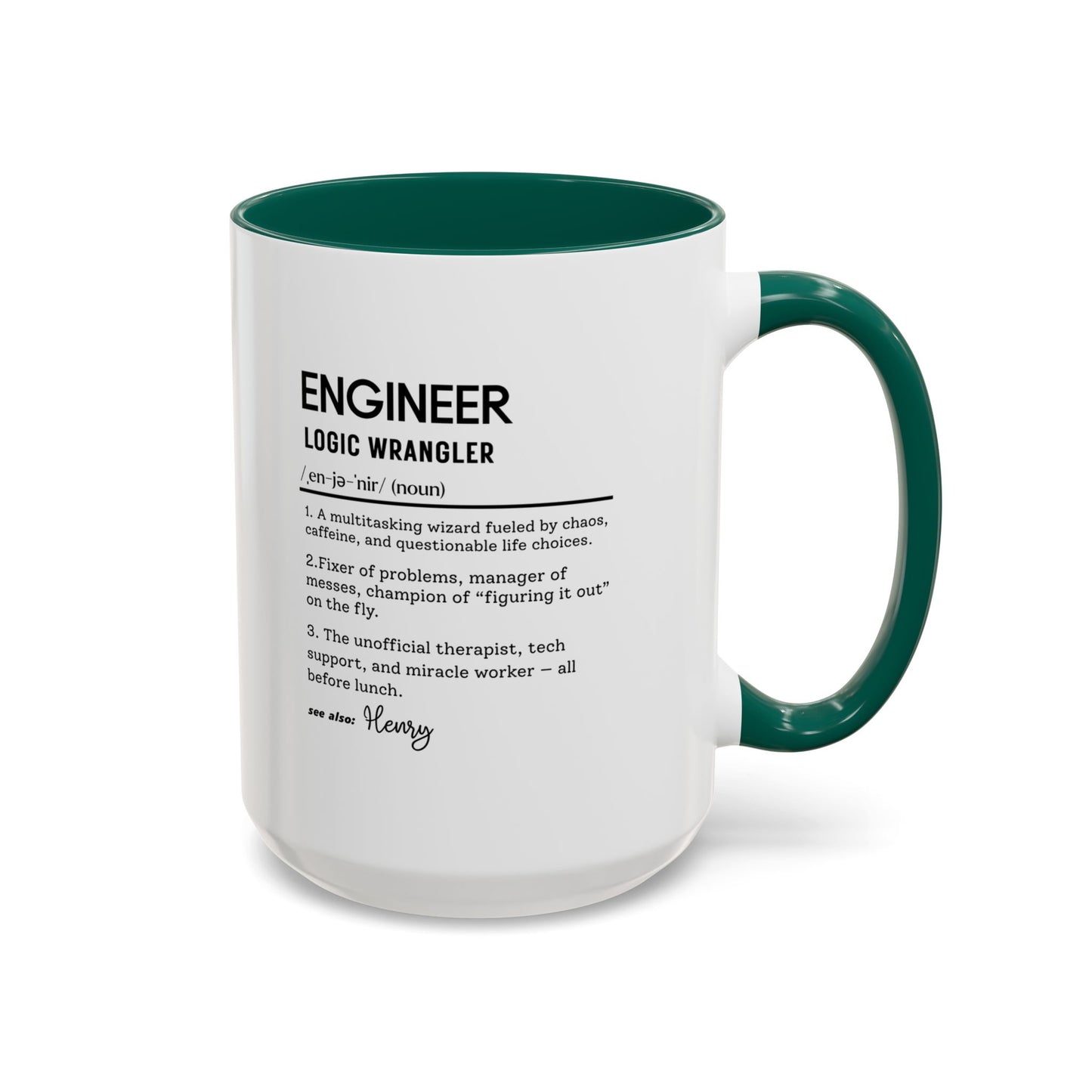 Custom Engineer Mug, Funny Engineering Definition Gift, STEM Coffee Cup, Personalized Tech Gift, Problem Solver Mug, Nerdy Office Cup