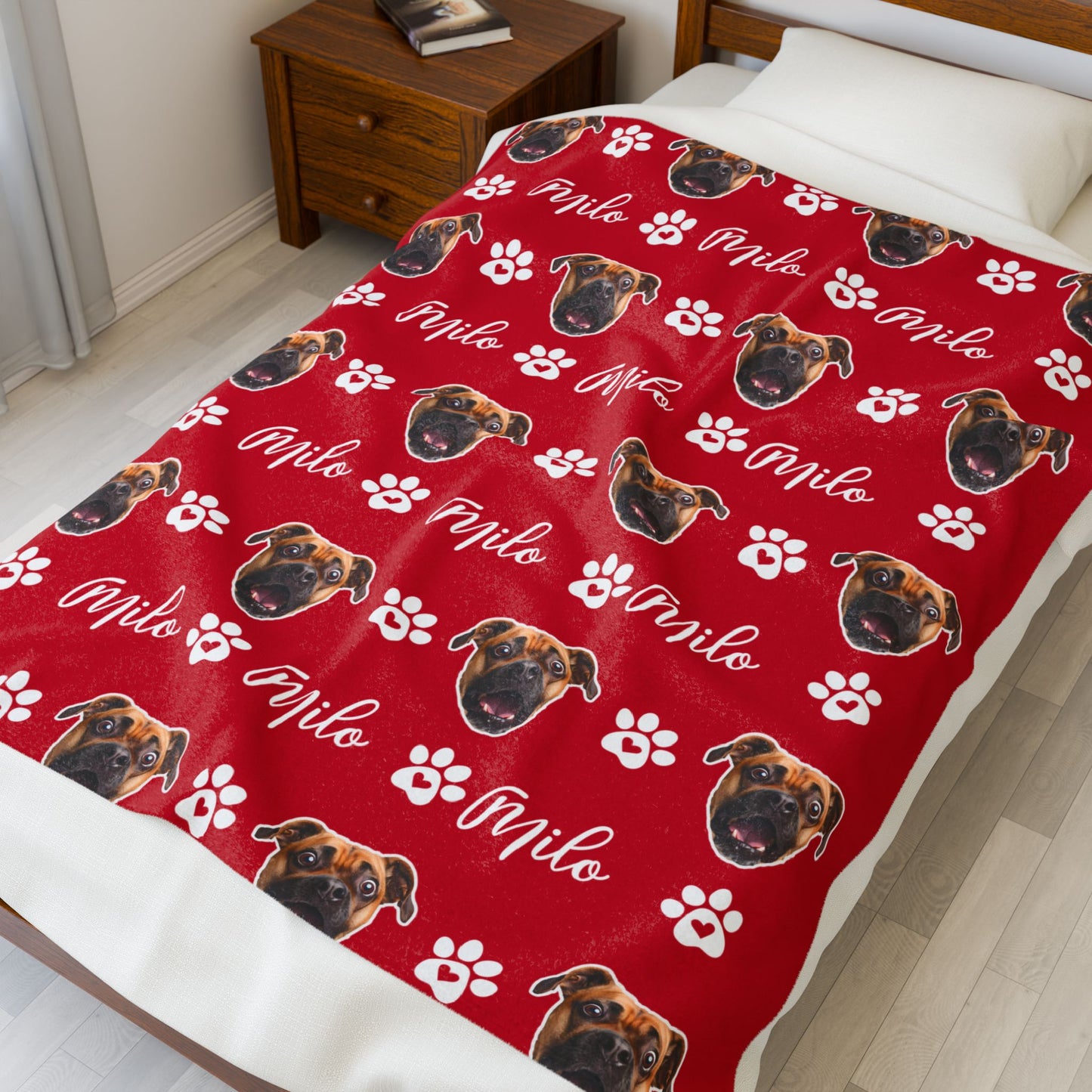 Custom Pet Blanket, Pet Photo Blanket, Custom Dog Blanket, Personalized Dog Blanket, Cat Picture Blanket, Dog Dad Gift, Pet Lover Gift