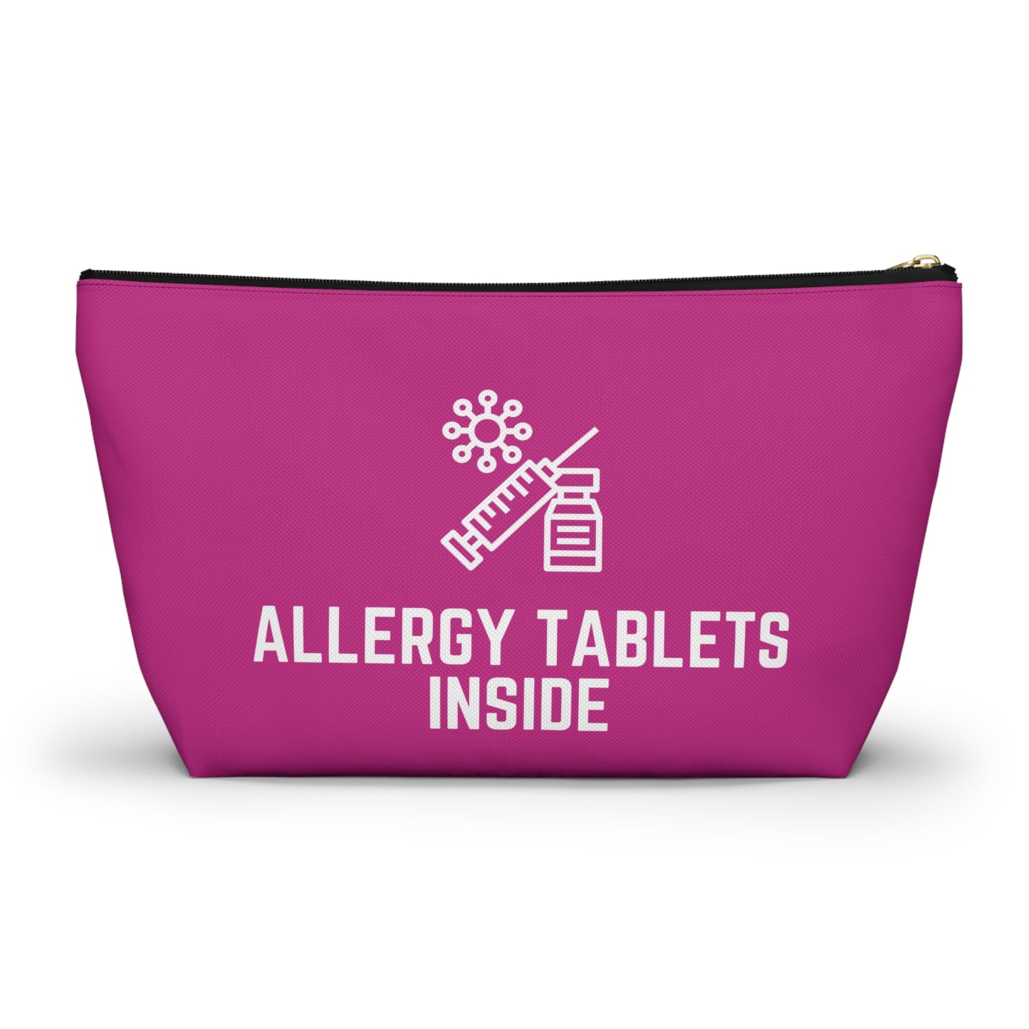 Personalized Allergy Tablets Inside Pouch for Medicine Storage Travel Organizer for Daily Allergy Relief and Emergency Essentials