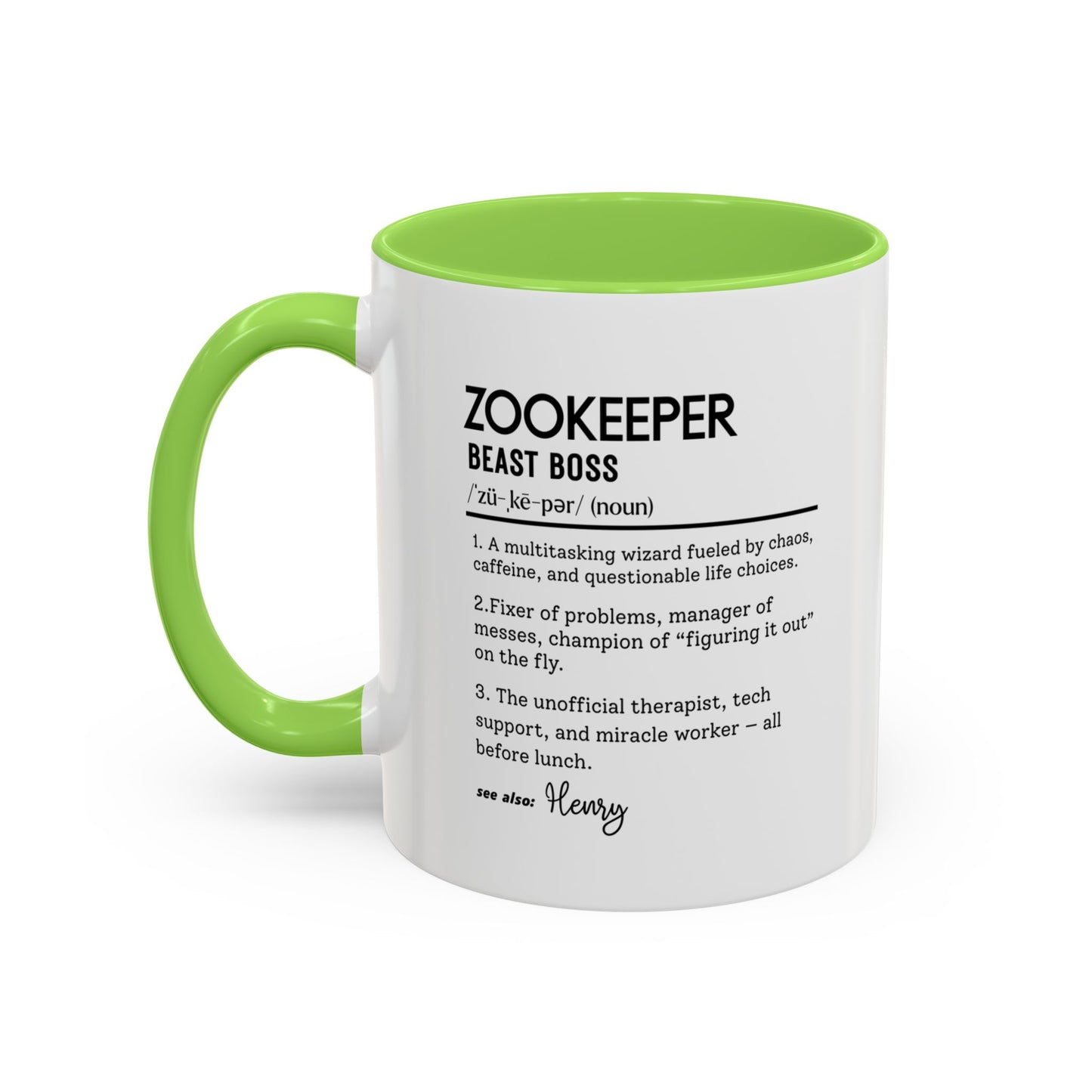 Zookeeper Mug, Funny Animal Keeper Gift, Beast Boss Coffee Mug, Wildlife Lover Mug, Personalized Zoo Gift, Colorful Mugs (11oz, 15oz)