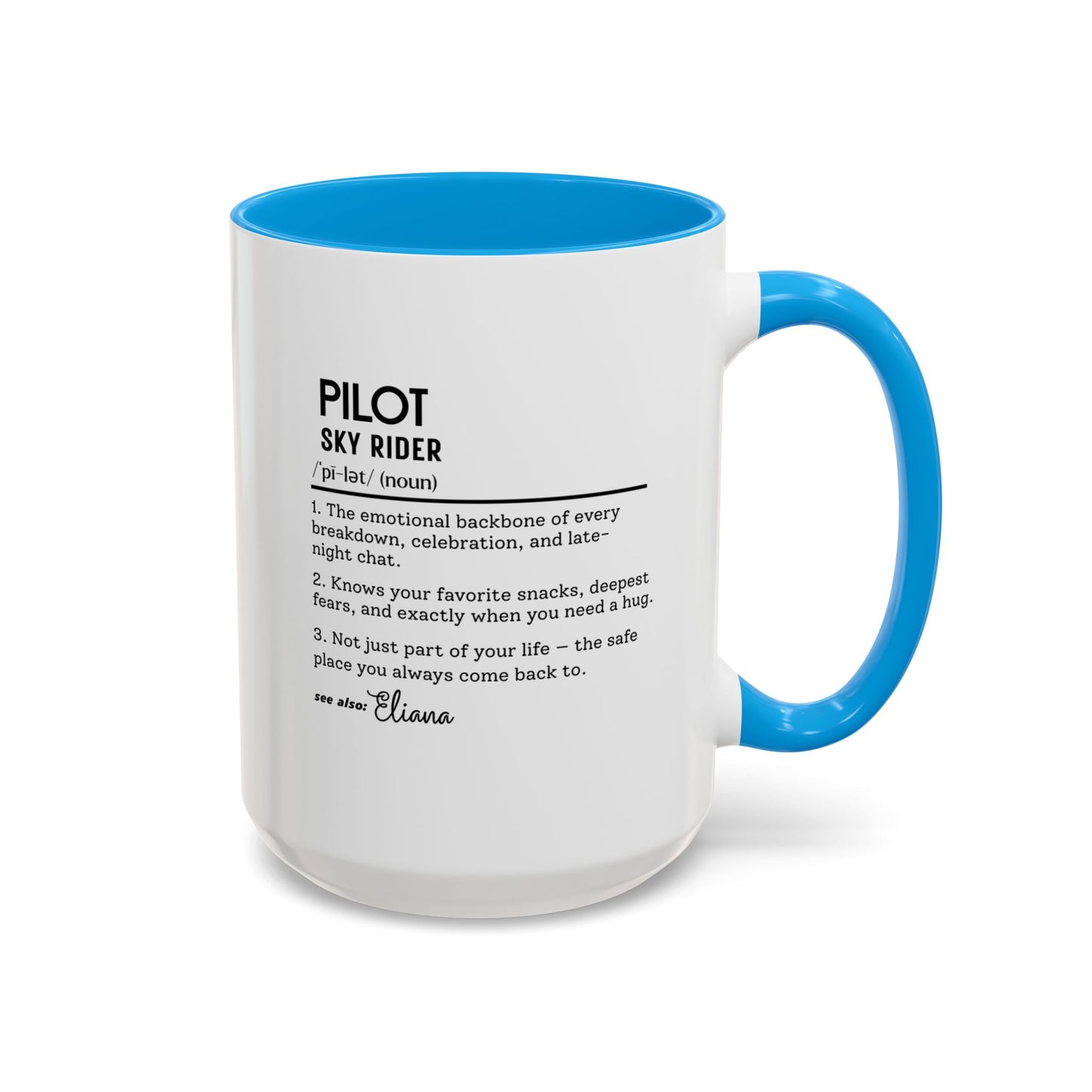 Aviation Pilot Dictionary Mug, Funny Sky Rider Gift, Personalized Coffee Cup, Colorful Mugs (11oz, 15oz), Aviation Gifts for Pilots,