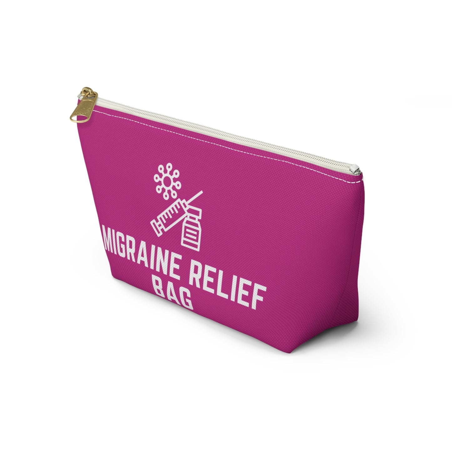 Personalized Migraine Relief Bag Pouch for Pain Management Essentials Travel Organizer for Migraine Medication and Comfort Supplies