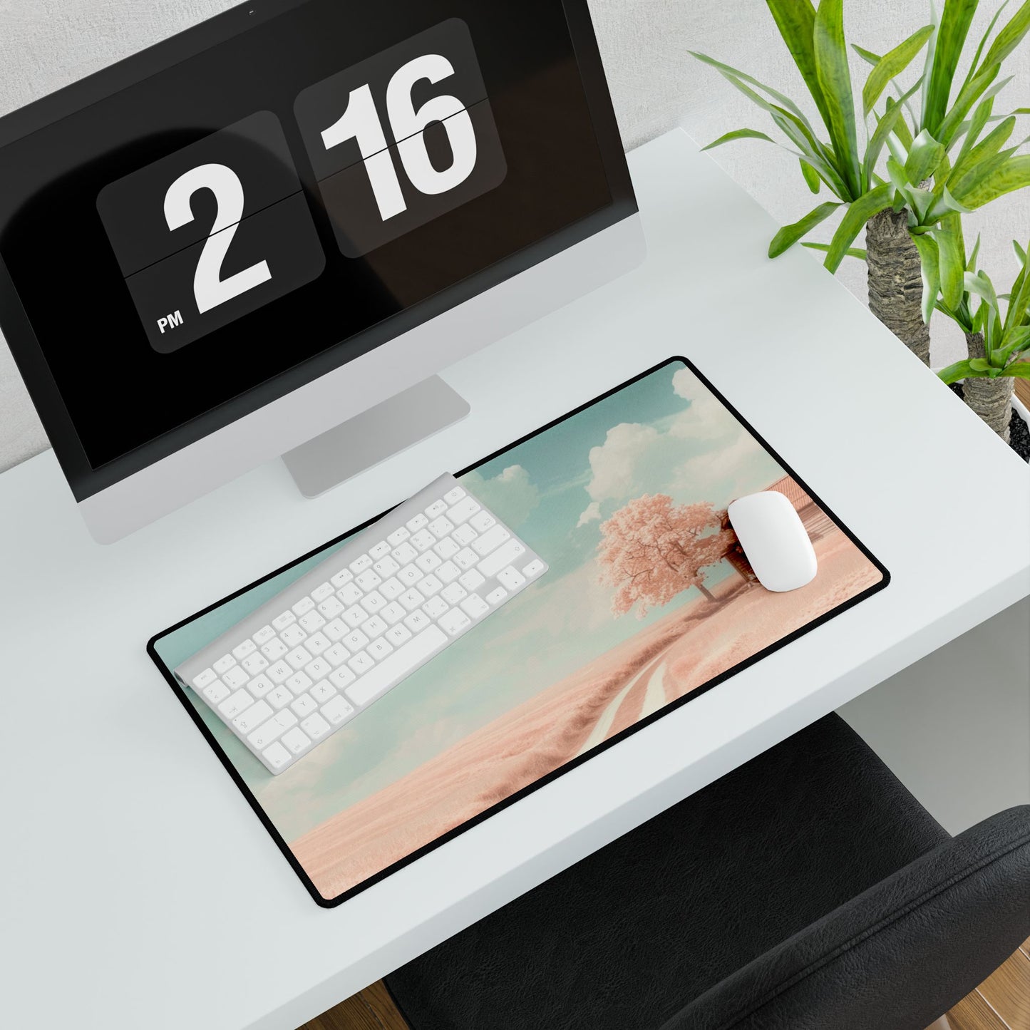 Dreamy Landscape Desk Mat - Aesthetic Office Decor, Personalized Workspace, Gift for Students, Home Office Essentials, NFT Inspired Design