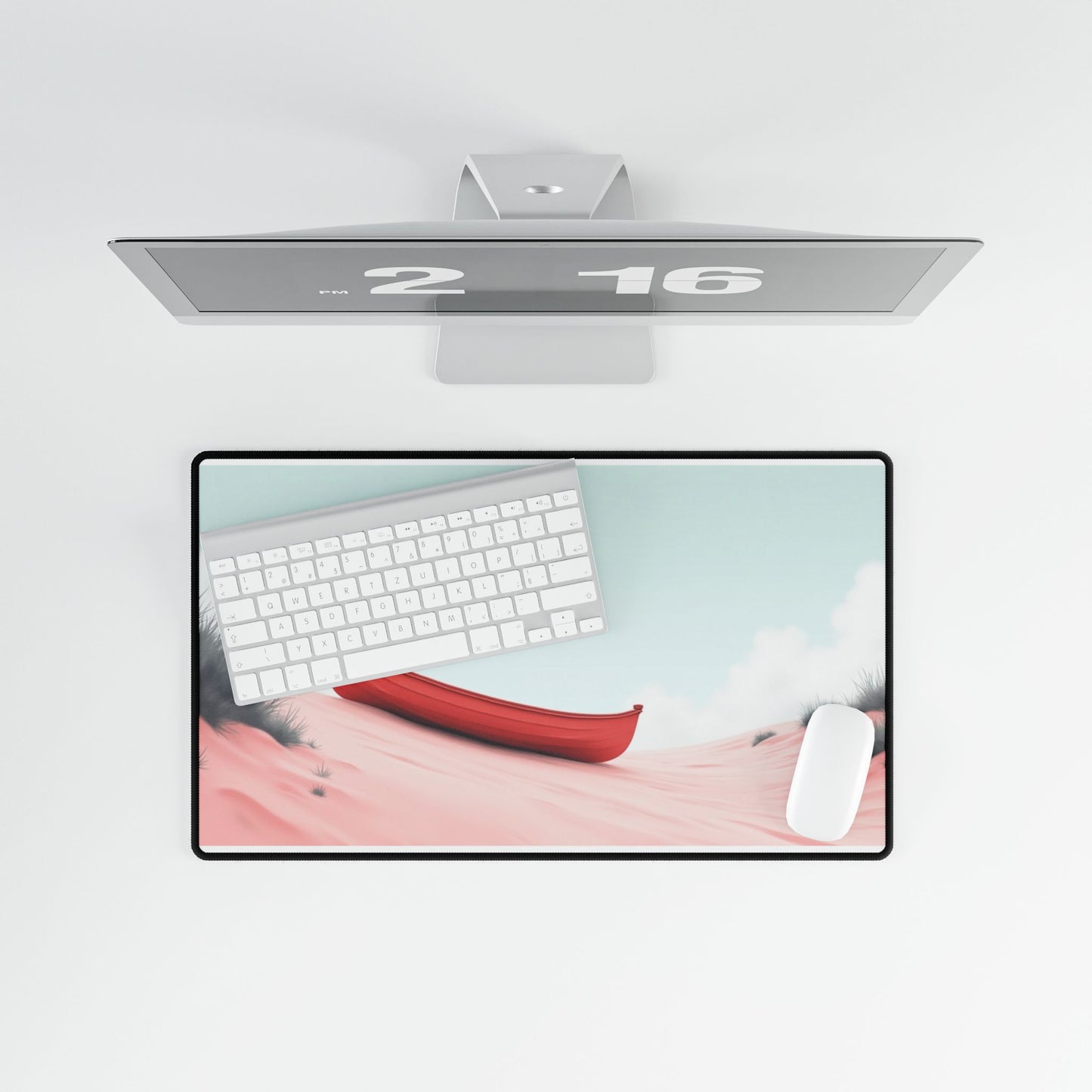 Serene Landscape Desk Mat - Coastal Vibe Workspace Accessory, Home Office Decor, Gaming Mat, Beach Theme Mat, Unique Gift Idea