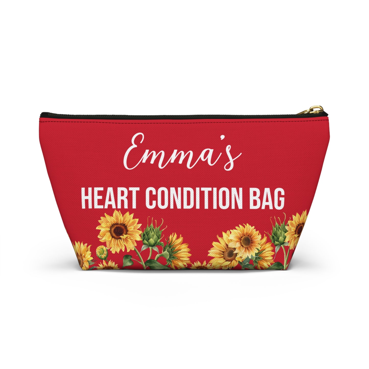 Heart Condition Bag Medical Supplies Pouch Emergency Kit for Heart Patients Personalized Travel Case for Medications and Important Info