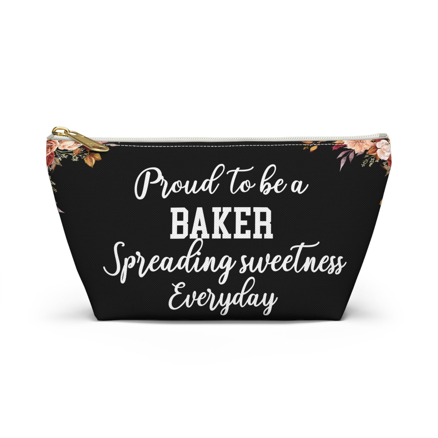 Proud To Be A Baker Pouch Spreading Sweetness Everyday Gift For Bakers Baking Accessory Storage Bag Cute Pastry Chef Zipper Pouch