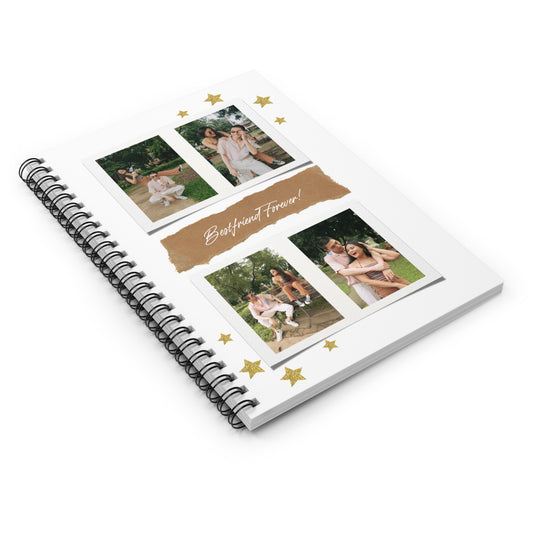 Personalized Friend Journal Book, Custom Best Friend Notebook, Gift for Bestie, Memory Keepsake, Friendship Diary, Cute Name Journal