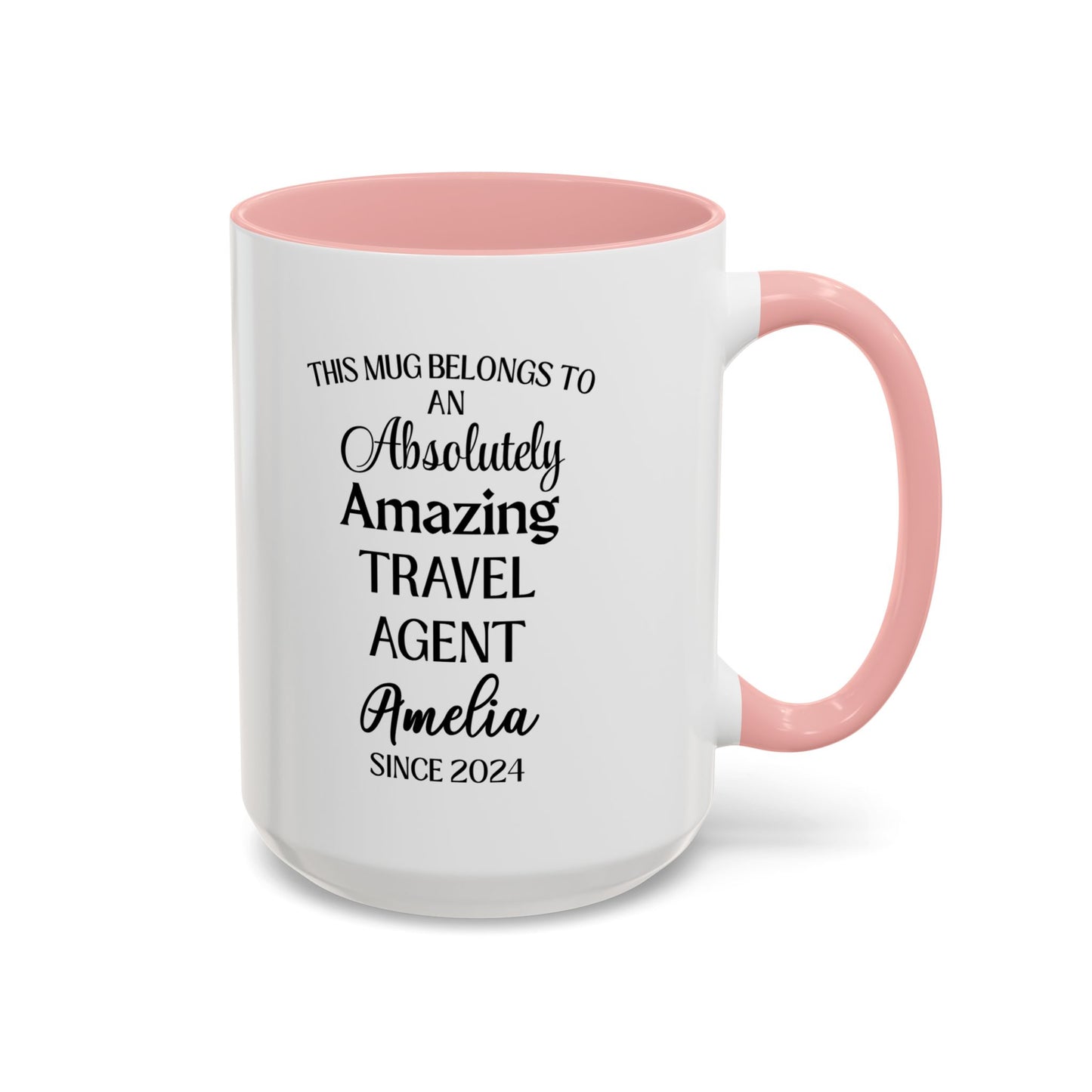 Custom Travel Agent Mug, Funny Globe Trotter Gift, Personalized Vacation Planner Cup, Jet Setter Coffee Mug