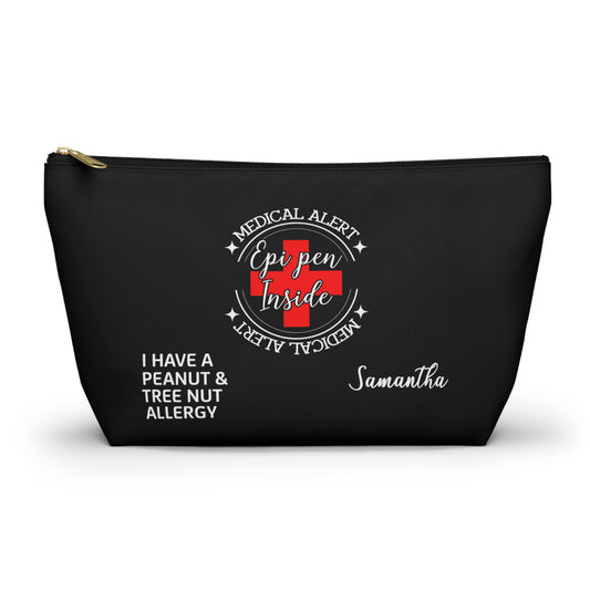 Personalized Medical Alert EpiPen Pouch for Peanut and Tree Nut Allergy Samantha Emergency Allergy Kit Travel Organizer