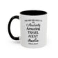 Custom Travel Agent Mug, Funny Globe Trotter Gift, Personalized Vacation Planner Cup, Jet Setter Coffee Mug
