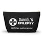 Personalized Epilepsy Critical Meds Pouch for Daniel Emergency Seizure Medication Storage Travel Organizer and Medical Kit