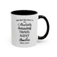 Custom Travel Agent Mug, Funny Globe Trotter Gift, Personalized Vacation Planner Cup, Jet Setter Coffee Mug