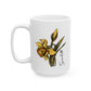 March Birth Flower Daffodil Mug 11oz 15oz Personalized Floral Coffee Cup Birthday Gift for Her Custom Ceramic Flower Name Mug