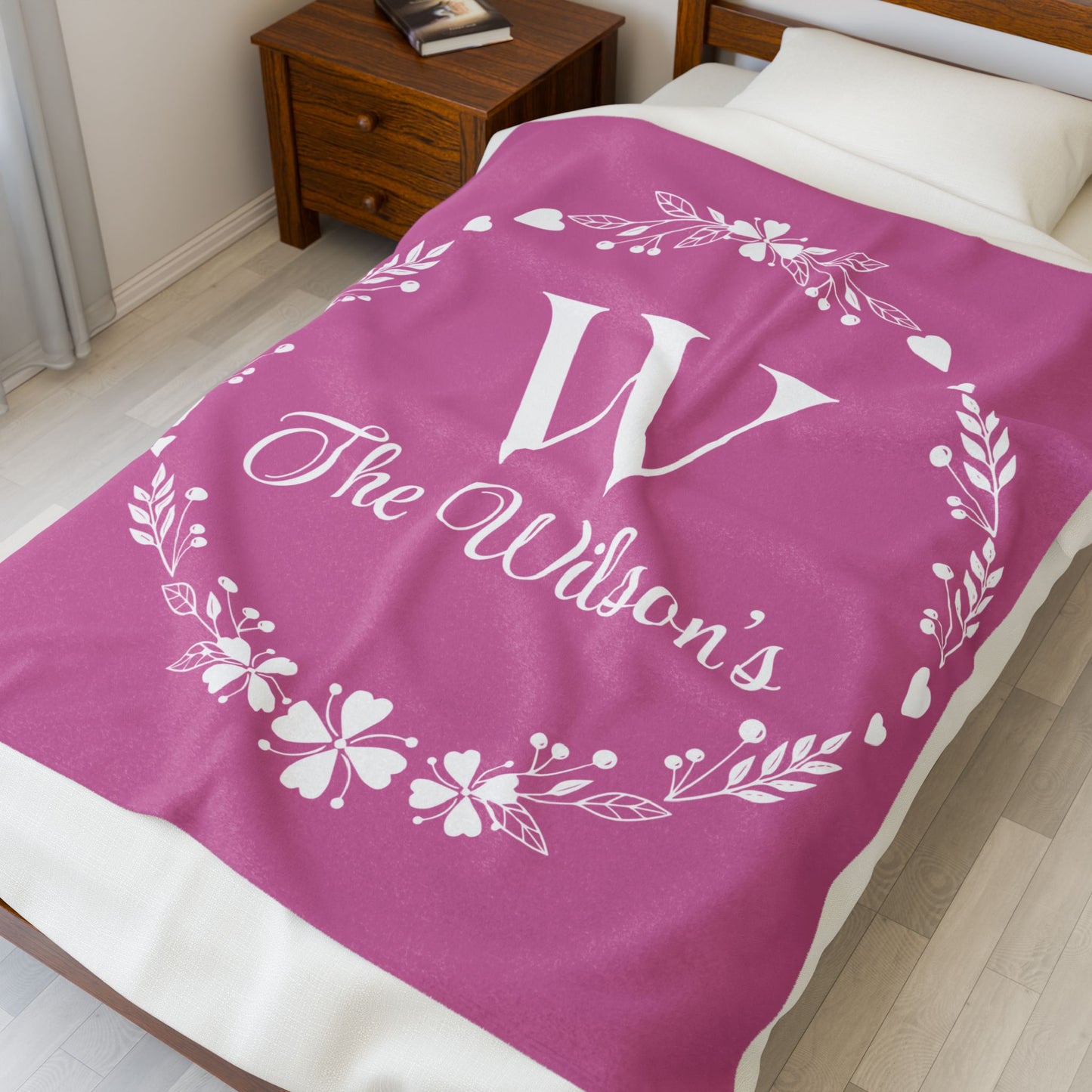 Custom Family Name Blanket, Last Name Blanket, Initials Blanket, Wedding Gift, Anniversary Gift, Housewarming Gift, Gift for Family