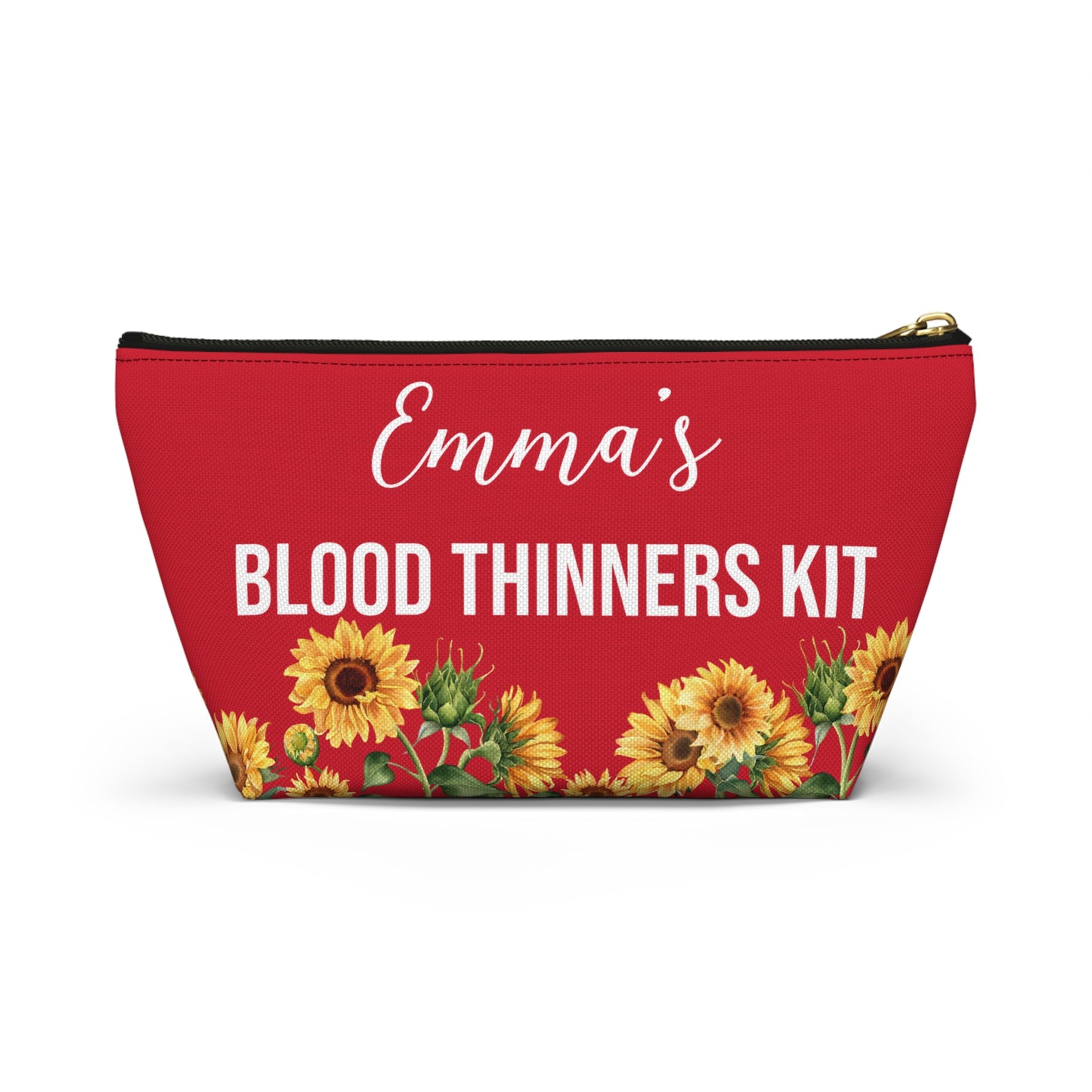 Blood Thinners Kit Medical Alert Pouch Personalized Medication Storage Bag for Anticoagulant Users Travel and Daily Safety Organizer